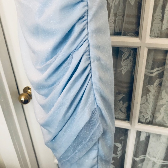 PRINCESS POLLY SPARKLY BLUE MINI DRESS - size 4 new with tags - Picture 2 of 5